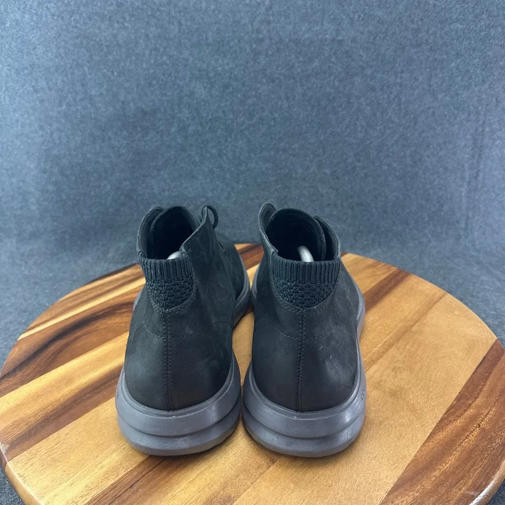 Cole Haan Grand Plus Chukka Mens Size 11 Black Nubuck Leather Boot C36921 New